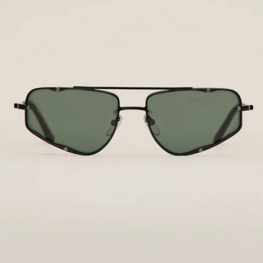 Eckhaus Latta Black Sunglasses